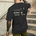コーヒー愛好家のためのファニーデビルブランドコーヒー メンズTシャツ バックプリント 彼への贈り物