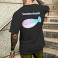 サカバンバスピス パステルカラー おもしろ ゆるかわ かわいい ギフト メンズTシャツ バックプリント 彼への贈り物