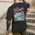 サカバンバスピス フィッシュミーム 怪獣 メンズTシャツ バックプリント 彼への贈り物