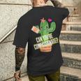 サボテンフリーハグ 思いやり メンズTシャツ バックプリント 彼への贈り物