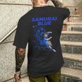 サムライブルーamurai Blue サッカー代表 漫画アニメ メンズTシャツ バックプリント 彼への贈り物
