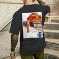 サンタフェ鉄道 ネイティブアメリカン 列車レール 旅行 メンズTシャツ バックプリント 彼への贈り物