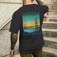 サンフランシスコ カリフォルニア お土産 ゴールデンゲートブリッジ メンズTシャツ バックプリント 彼への贈り物