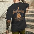 サンフランシスコ・ブルース アメリカンミュージックフェスティバル クール ビンテージ メンズTシャツ バックプリント 彼への贈り物