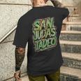 サン・ジューダス・タデオ-プロテクション メンズTシャツ バックプリント 彼への贈り物