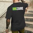 ザイール国旗 メンズTシャツ バックプリント 彼への贈り物