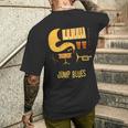 ジャンプ・ブルース-ヴィンテージ・ブルース・ミュージック メンズTシャツ バックプリント 彼への贈り物