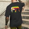 ジンバブエ 国旗 国 国籍 ジンバブエ メンズTシャツ バックプリント 彼への贈り物