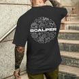 スカルパー 暗号スキャルピングトレーディング愛好家トレーダー メンズTシャツ バックプリント 彼への贈り物