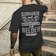 スクリュードライバー Weil 自動車メーカー ヘルデンニードル メカニック メンズTシャツ バックプリント 彼への贈り物