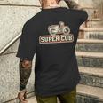 スーパーカブc100 原付バイク レトロジャパン 長袖tシャツ メンズTシャツ バックプリント 彼への贈り物