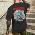 セキセイユ 鳥 日本の怪物 セキセイインコ メンズTシャツ バックプリント 彼への贈り物