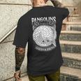 センザンコウ パンゴナ パン面白い パンゴリン アニマルを救います メンズTシャツ バックプリント 彼への贈り物
