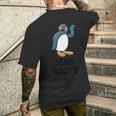 センドブーツペンギンファニーアパレル メンズTシャツ バックプリント 彼への贈り物