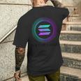 ソラナ・ソルコイン・トゥ・ザ・ムーン メンズTシャツ バックプリント 彼への贈り物