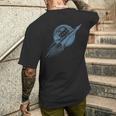 ソ連ロケットスタンプovi8 ビンテージ プロパガンダ メンズTシャツ バックプリント 彼への贈り物