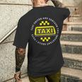タクシードライバーと皮肉キャブ運転 面白いタクシードライバー メンズTシャツ バックプリント 彼への贈り物