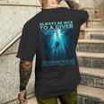 ダイバースキューバダイビング メンズTシャツ バックプリント 彼への贈り物