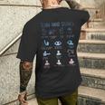 ダイバーハンドサイン 面白いスキューバダイビングシグナル チームスクワッドダイブ メンズTシャツ バックプリント 彼への贈り物
