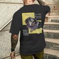ダックス ミニチュアダックス シルバーダップル スマホ らく 犬 メンズTシャツ バックプリント 彼への贈り物