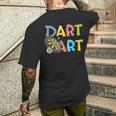 ダーツアート ダーツプレーヤー ダーツスポーツ ダーツボード ダーツ メンズTシャツ バックプリント 彼への贈り物