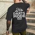 ダーツモードダーツ遊ぶダーツムードダーツ遊ぶダーツ メンズTシャツ バックプリント 彼への贈り物
