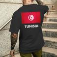 チュニジア国旗tシャツ メンズTシャツ バックプリント 彼への贈り物