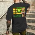 トライバル カナカ マオリ ポリネシア ティキ マスク トーテム メンズTシャツ バックプリント 彼への贈り物