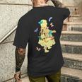 ドロシー・ゲイル・オズの魔法使い ヴィンテージフェアリーテイルブックアートスタイル メンズTシャツ バックプリント 彼への贈り物