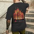 ニューヨーク市の秋が大好き メンズTシャツ バックプリント 彼への贈り物