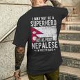 ネパール ネパール国旗 誇り高きネパール メンズTシャツ バックプリント 彼への贈り物