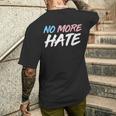 ノー・モア・ヘイト トランスジェンダーを支援しよう メンズTシャツ バックプリント 彼への贈り物
