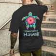 ハワイアン カラフル ウミガメ マウナロア ハワイ メンズTシャツ バックプリント 彼への贈り物