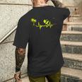 ハワイサーファーのためのサーフハートビートクールウェーブ 長袖tシャツ メンズTシャツ バックプリント 彼への贈り物