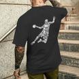ハンドボール選手男子キッズ男子 メンズTシャツ バックプリント 彼への贈り物