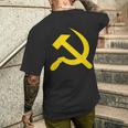 ハンマーと鎌のシンボル Cccp ソビエト連邦 メンズTシャツ バックプリント 彼への贈り物