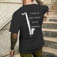 バスクラリネット 長袖tシャツ メンズTシャツ バックプリント 彼への贈り物