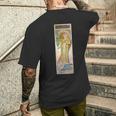 パリの女優 20世紀劇場アールヌーボー フランス メンズTシャツ バックプリント 彼への贈り物