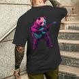 パンダプレイギター メンズTシャツ バックプリント 彼への贈り物