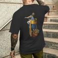 ヒエロニムス ボッシュ 大喜びの庭 悪魔 メンズTシャツ バックプリント 彼への贈り物
