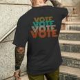 ビンテージ 中間選挙 投票 メンズ レディース 中期 メンズTシャツ バックプリント 彼への贈り物