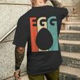 ビンテージ・スタイル 卵 メンズTシャツ バックプリント 彼への贈り物