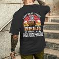 ビールを飲みたいだけです ペット アイリッシュ・ウルフハウンドの愛犬家 メンズTシャツ バックプリント 彼への贈り物