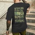 ビールを飲むチャンスのある週末予報盆栽 メンズTシャツ バックプリント 彼への贈り物