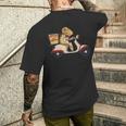 ピザデリバリースクーター イタリア料理 レディース メンズ メンズTシャツ バックプリント 彼への贈り物