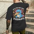 ピザロットルを愛する少年 Axolotl ファーストフード愛好家 メンズTシャツ バックプリント 彼への贈り物