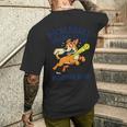 ピックルボール ソーシャル クラブ マティーニ ディンク 漫画 犬 メンズTシャツ バックプリント 彼への贈り物