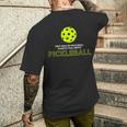 ピックルボール第一ルール メンズTシャツ バックプリント 彼への贈り物