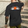 ピンボウリング I ボウラー I ボウリングチーム I ボウリング メンズTシャツ バックプリント 彼への贈り物