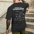 フラットコートレトリバーの解剖学 メンズTシャツ バックプリント 彼への贈り物